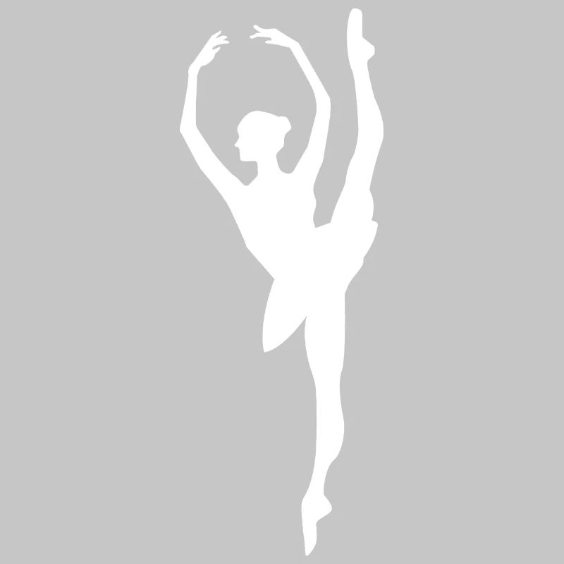 Minimalist Ballet Dancer Silhouette