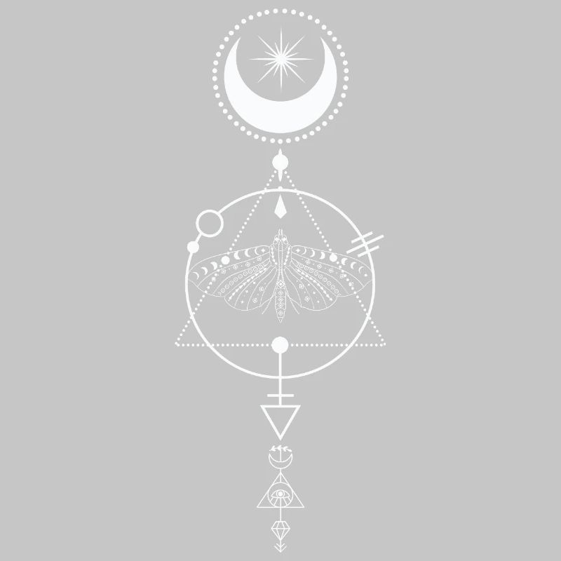 Celestial Moth Alchemy Glyph