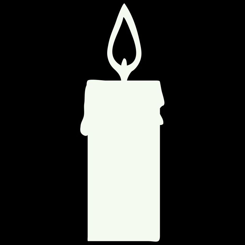 Light silhouette candle in lantern