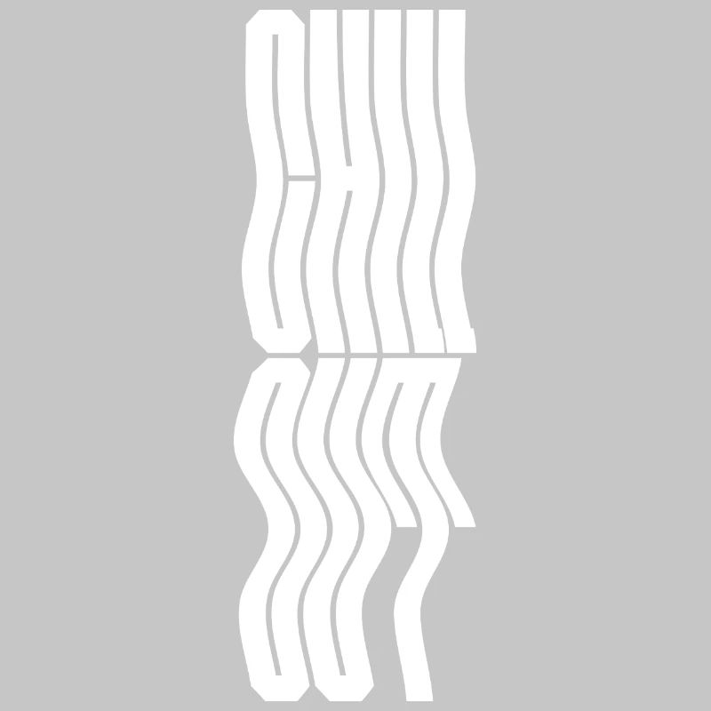 Conception du logo typographique ondulée Chill Out