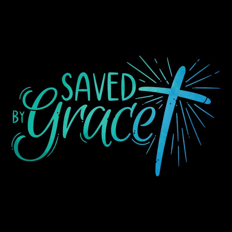 Saved by Grace Lettering