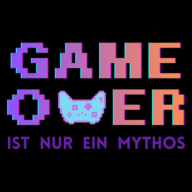 Game Over Mythos Pixel Gradient
