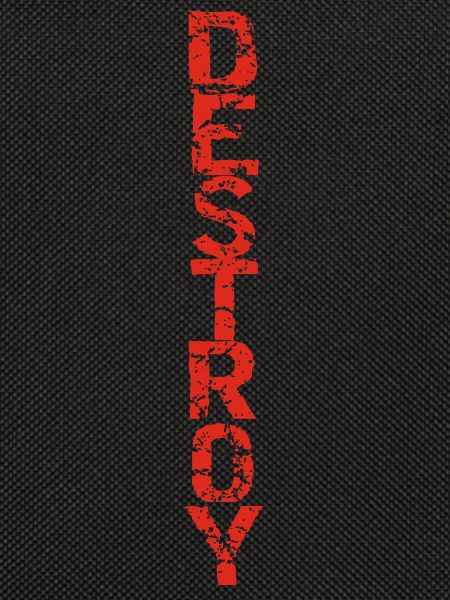 Destroy in red