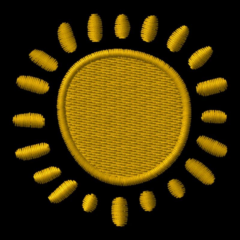 Sonne bestickt