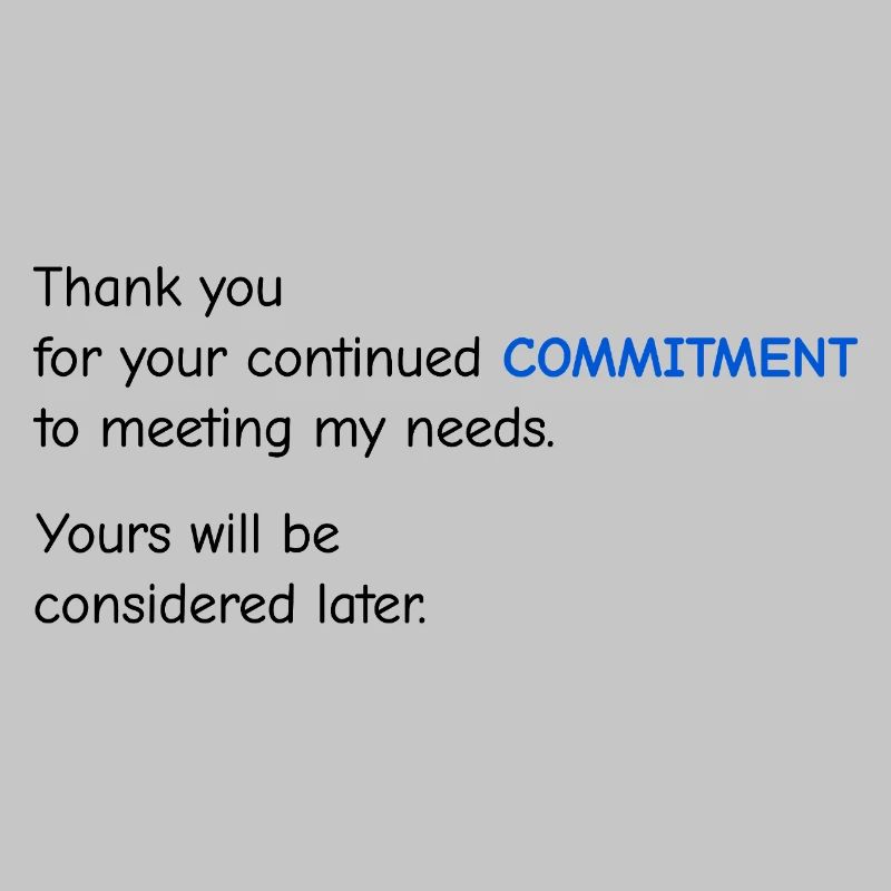 Baby Performance Review - Commitment