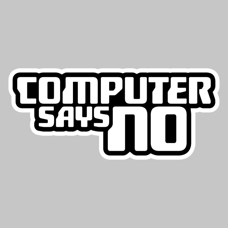 L’ordinateur dit pas de technique drôle de nerd programmeur