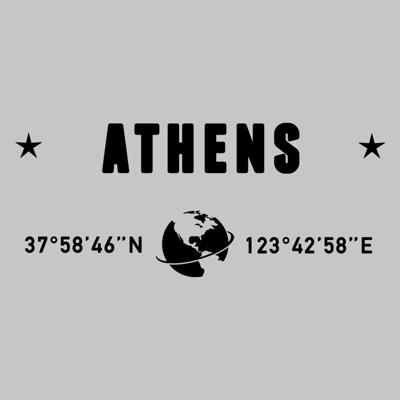 Athens Greece Coordinates Planet Earth
