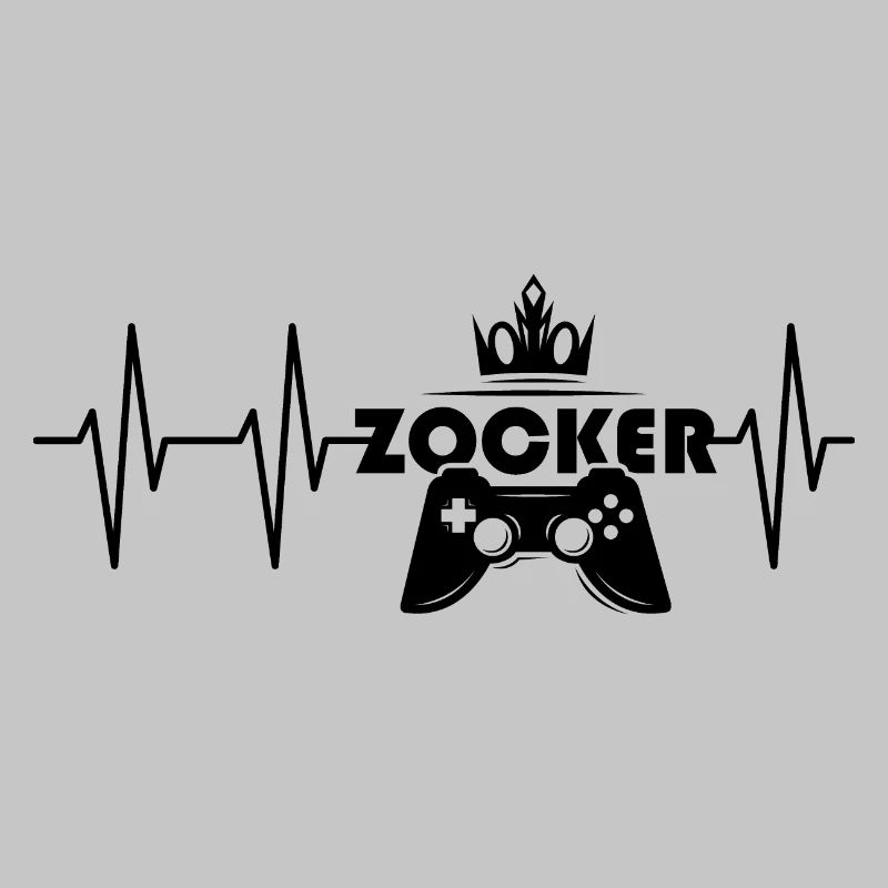 Herzschlag Zocker Puls gaming Symbol Controller