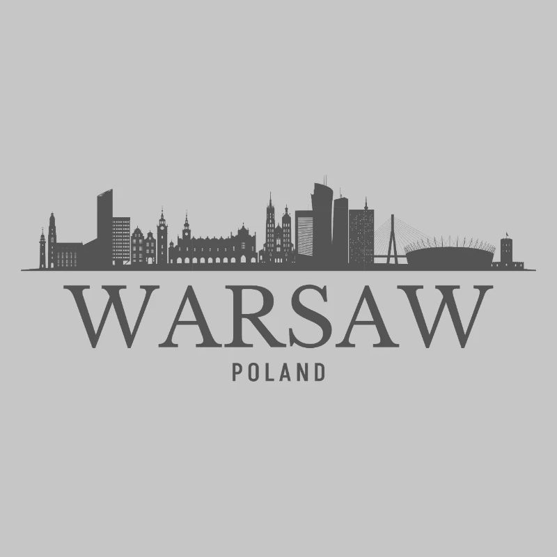 Varsovie, Pologne, silhouette de Varsovie