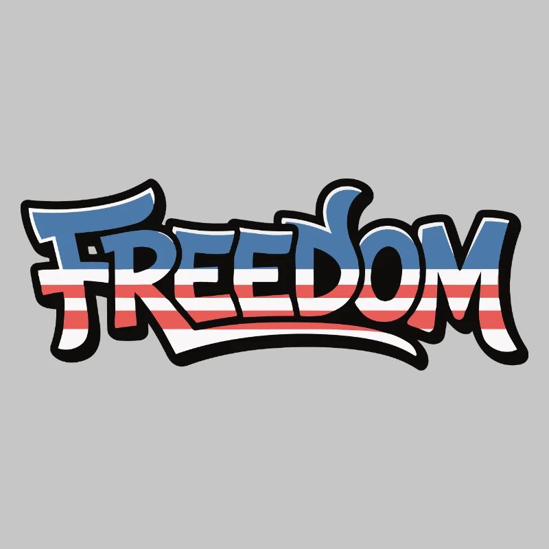 Freedom Typography Statement Design