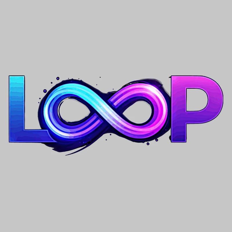 Neon Loop Unendlichkeit