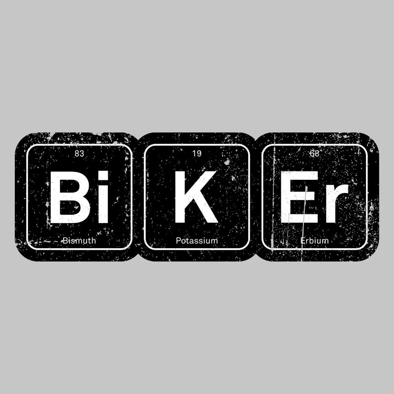 Biker-Elemente: Periodischer Tee