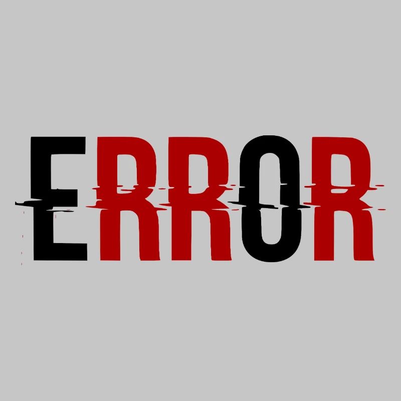 Error Fehlermeldung Glitch-Design