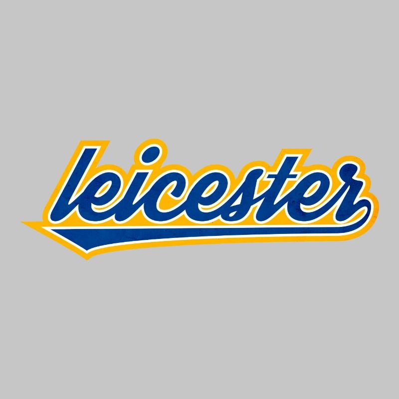 Leicester Script Swoosh auf Kleidung