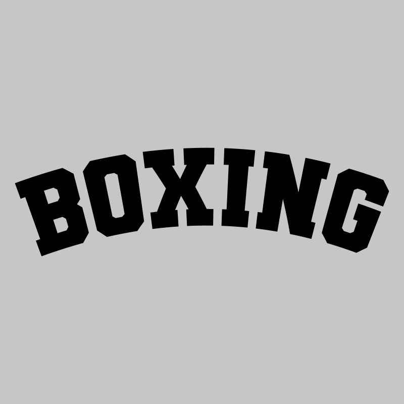 Boxe simple design lettrage