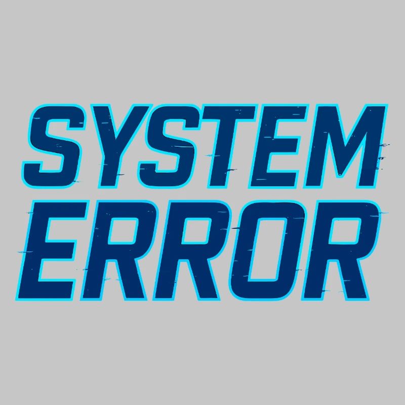Systemfehler Glitch Design