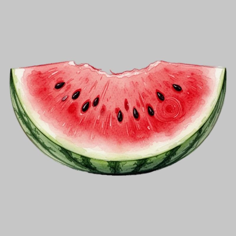 Pastèque Aquarelle