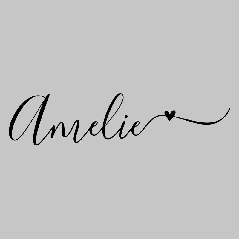 Amelie Last Name First Name Decorative