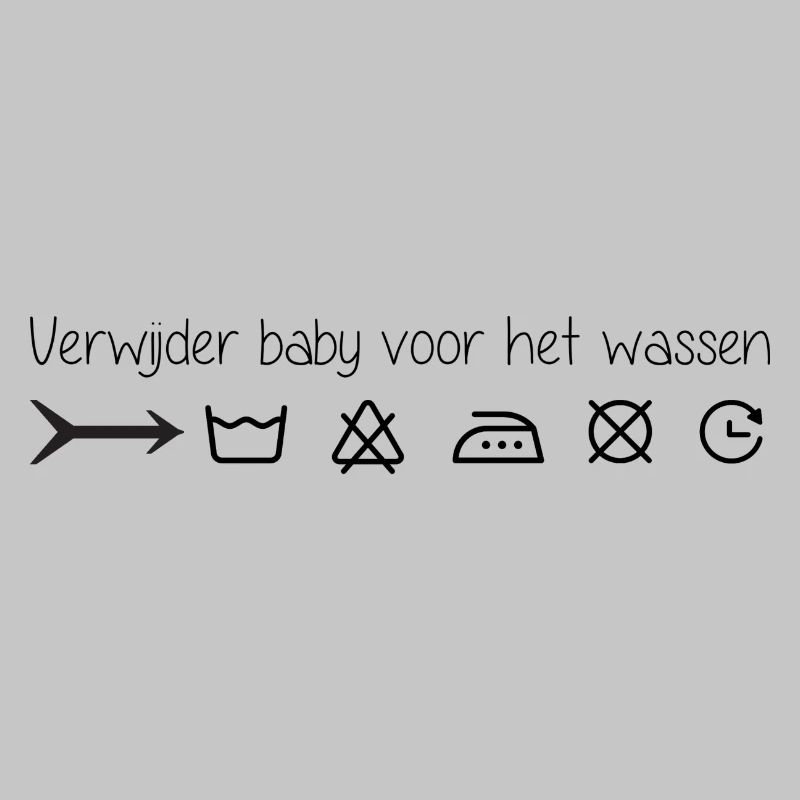 Remove infant before washing