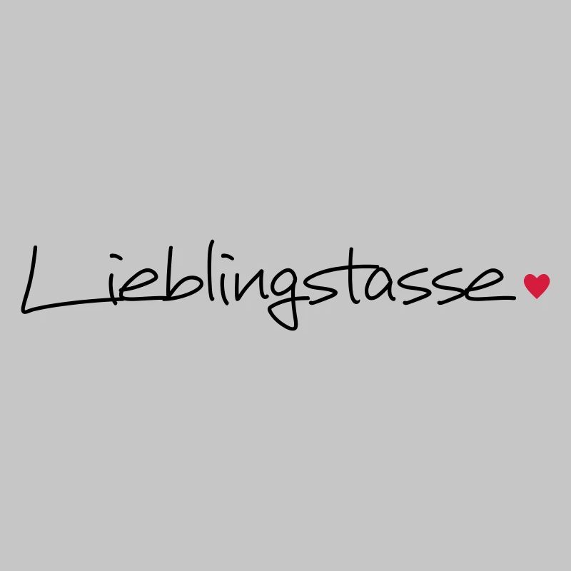 Lieblingstasse Herz Geschenkidee Kaffee Tee