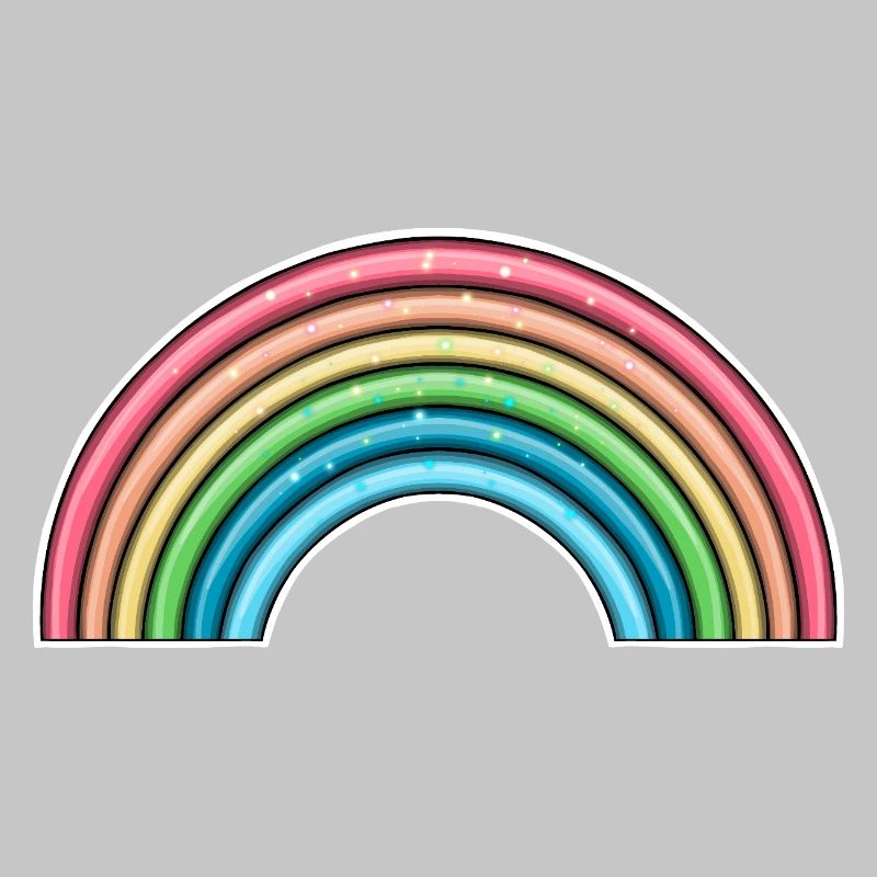 Lebendiges Regenbogen-Design