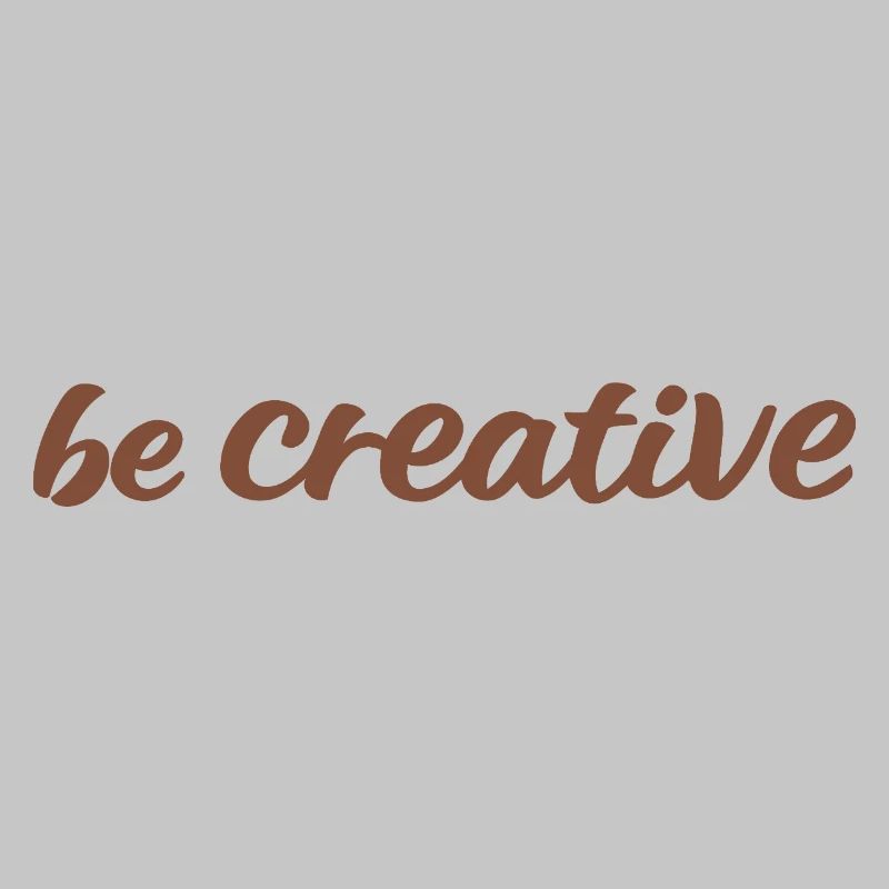 Sei kreativ Script Brown