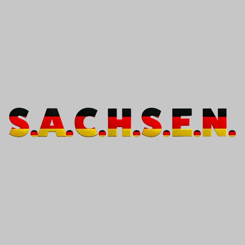 Saxony Germany Dresden Leipzig Flag German