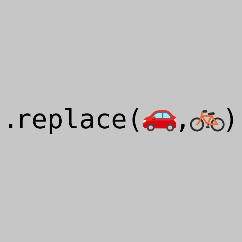 Autos durch Fahrräder ersetzen; Python-Edition