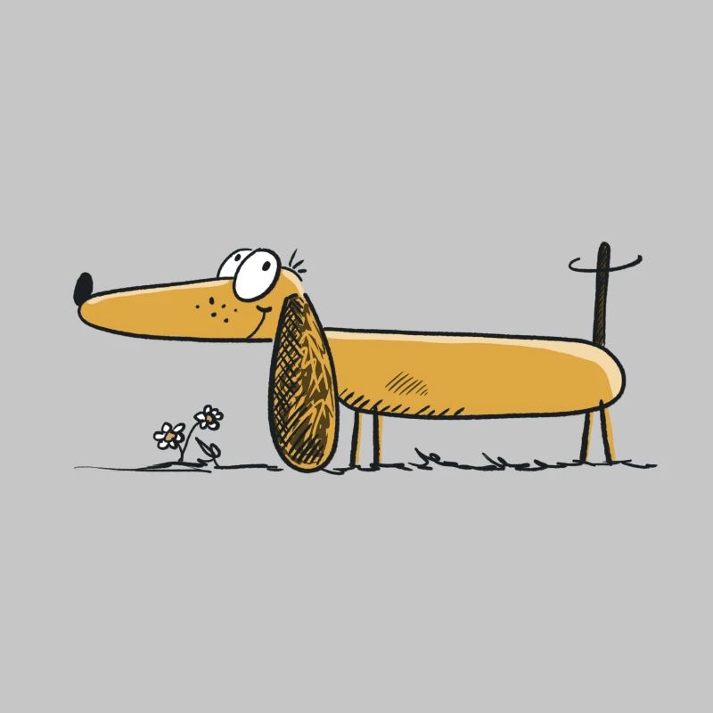 Funny Dachshund - Dachshund - Teckel - Comic
