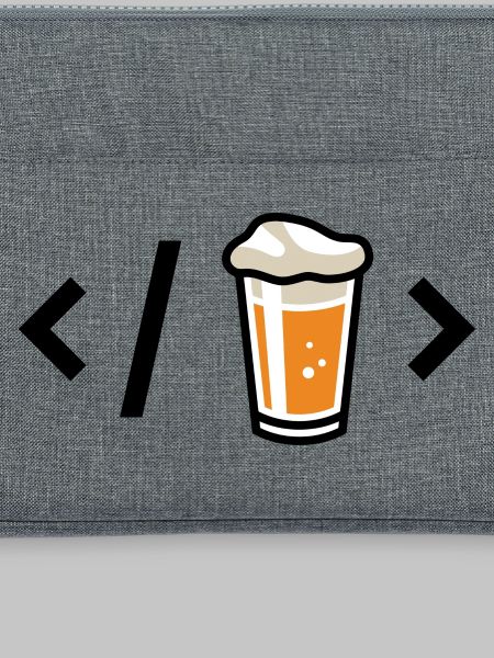 Bierglas-Ikone mit Schaum