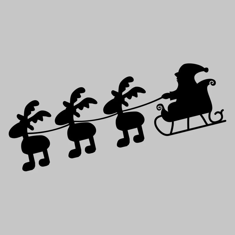 Weihnachtsmann mit Schlitten