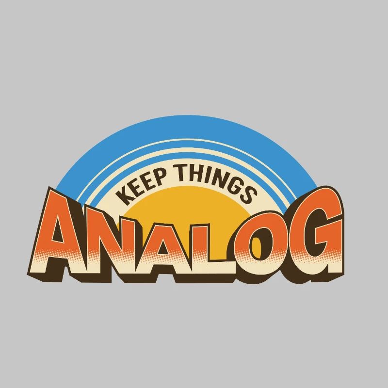 Keep Things Analog – Retro Tech-Statement