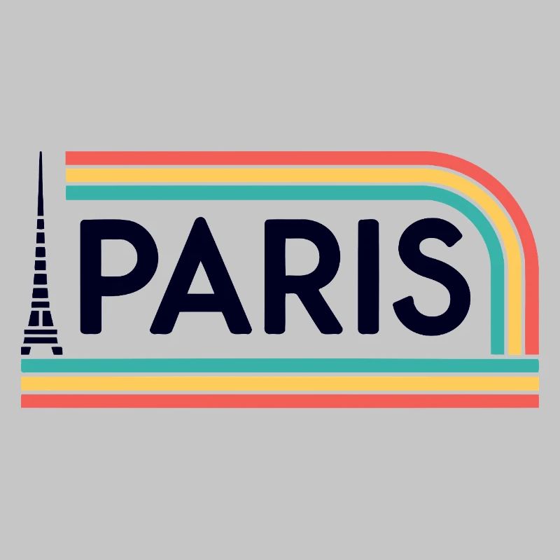 Paris Rainbow Retro