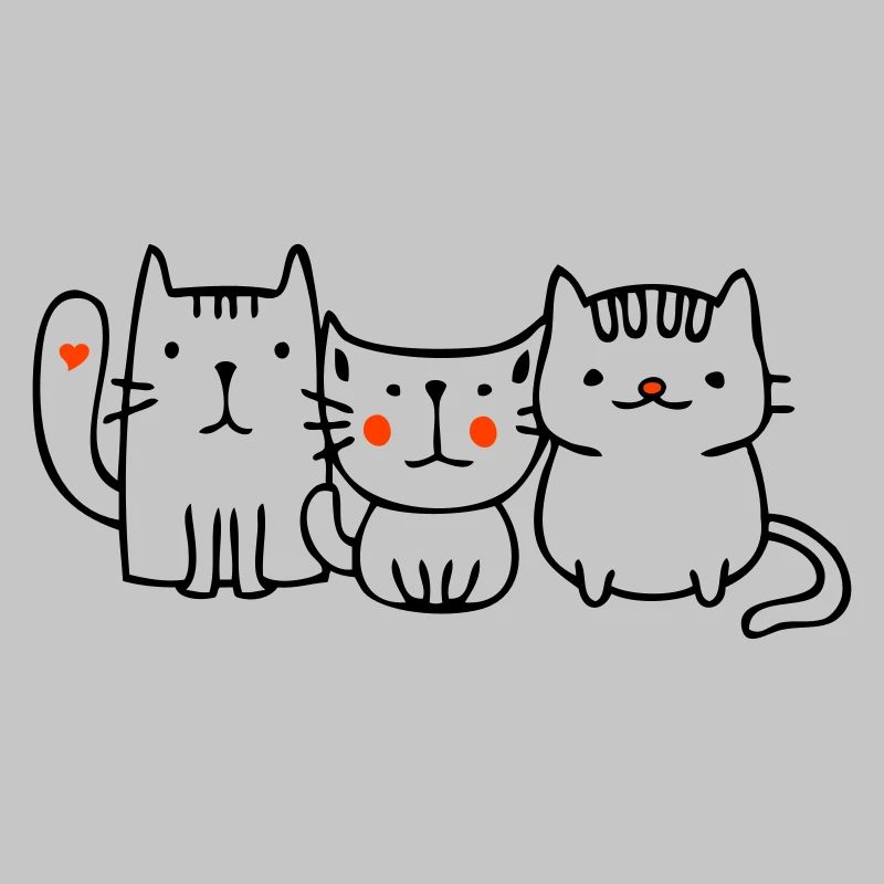 three little cats