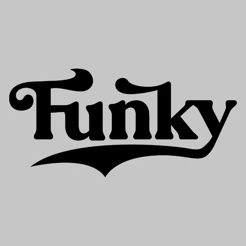 Musique funky Conception typographique audacieuse