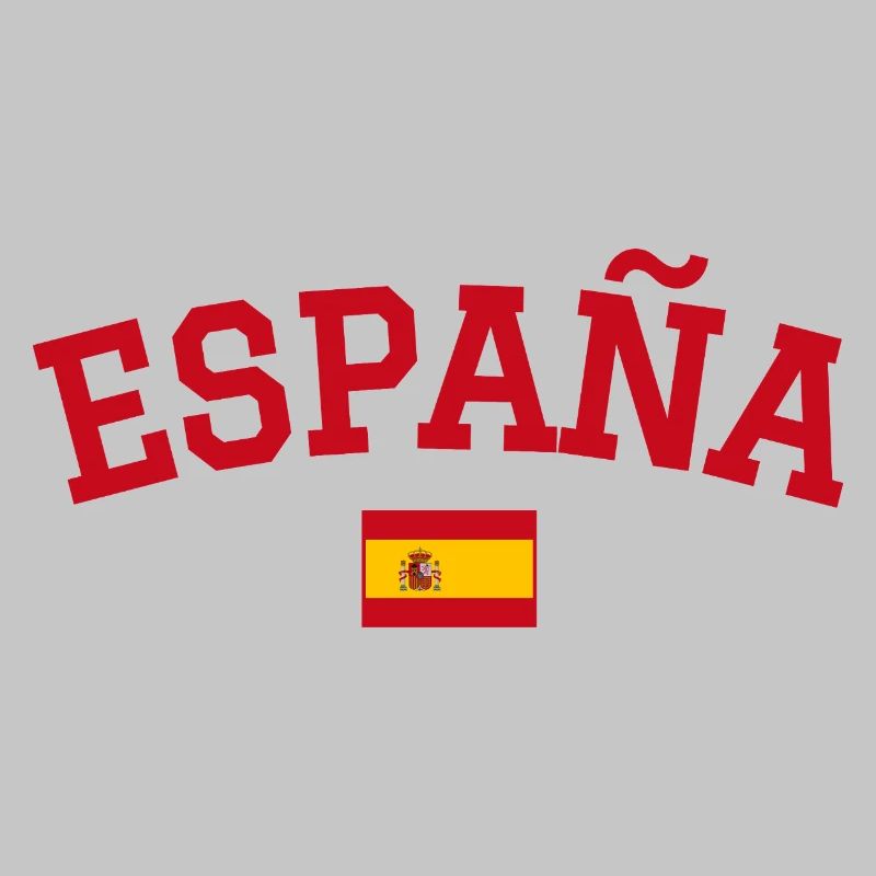 Spanien Flagge Design Rot