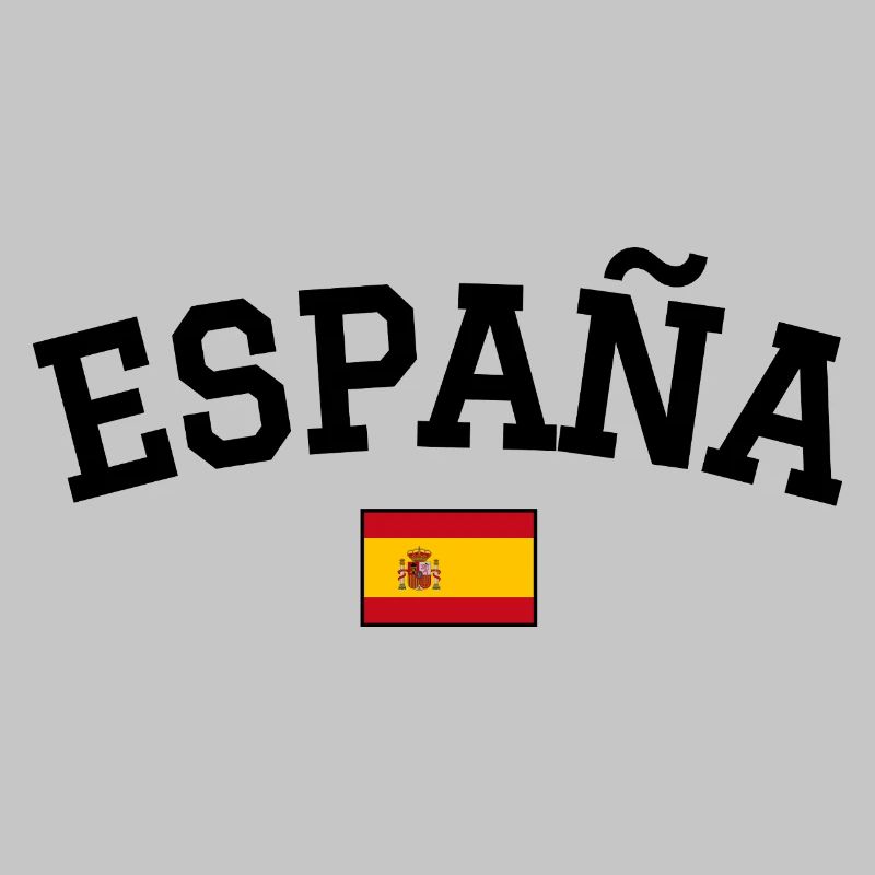 Spain Flag Design Black