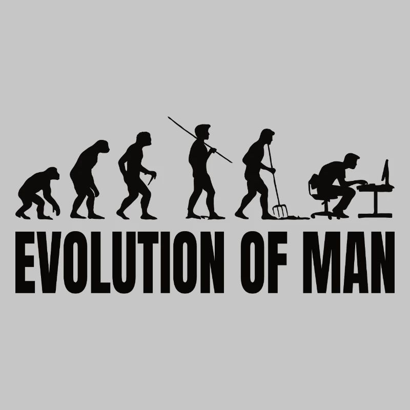 Programmierer Computerfreak Evolution