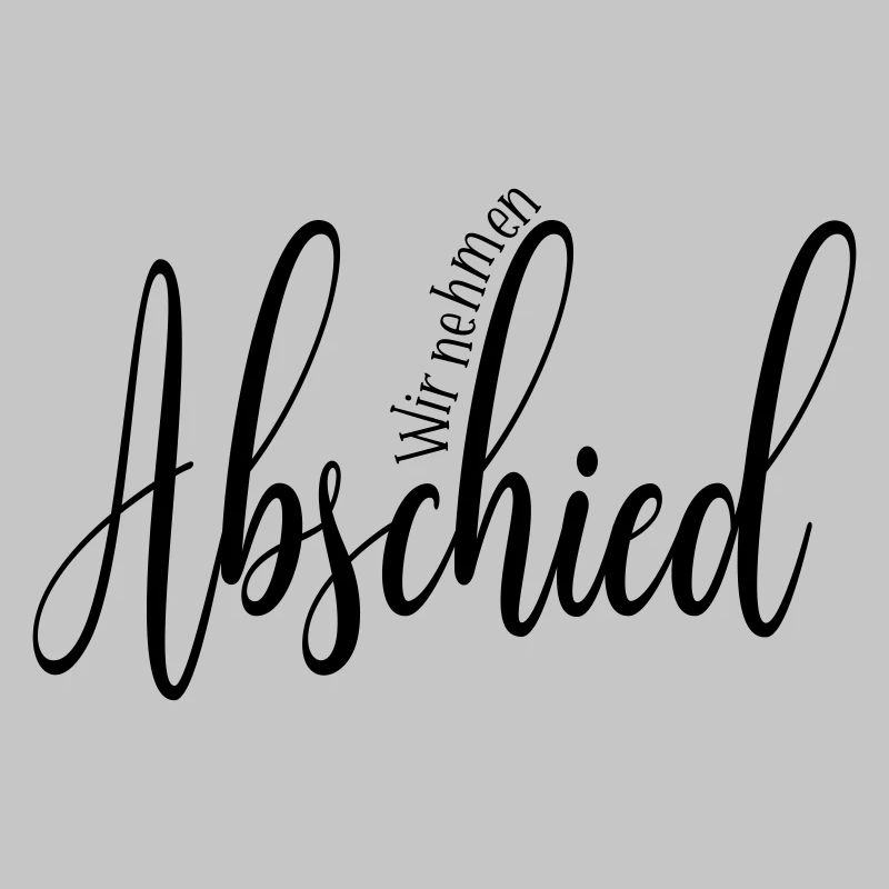 Trauer Abschied