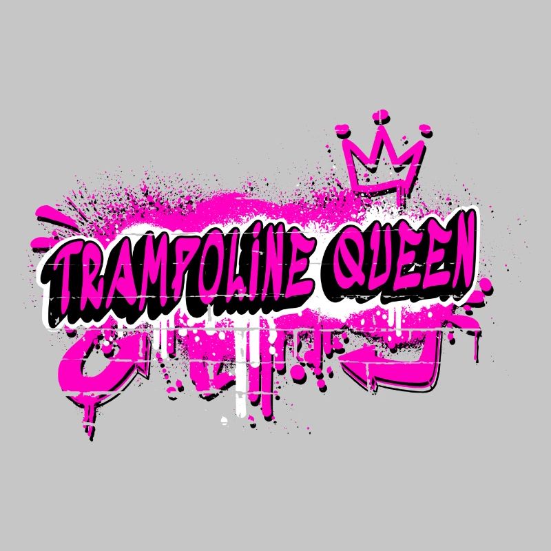 Trampoline Graffiti Queen Design
