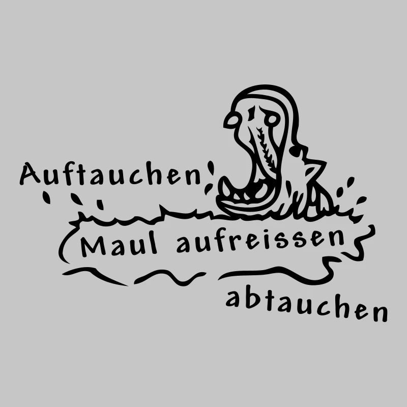 Hippo, Nilpferd, Spruch
