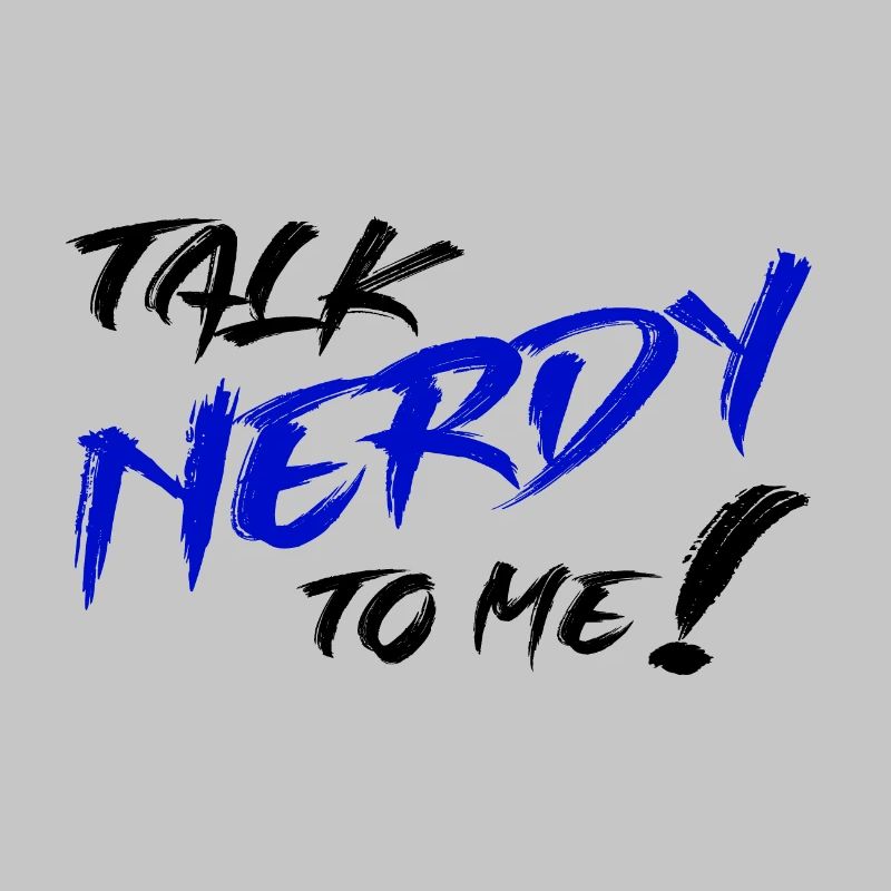 Nerd Graffiti Blue
