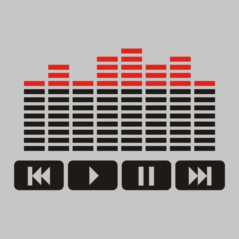 Equalizer audio player dj
