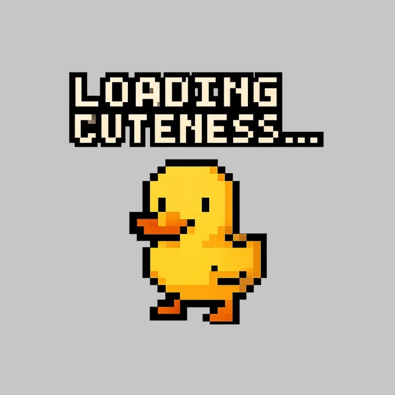 pixel Ente loading cuteness