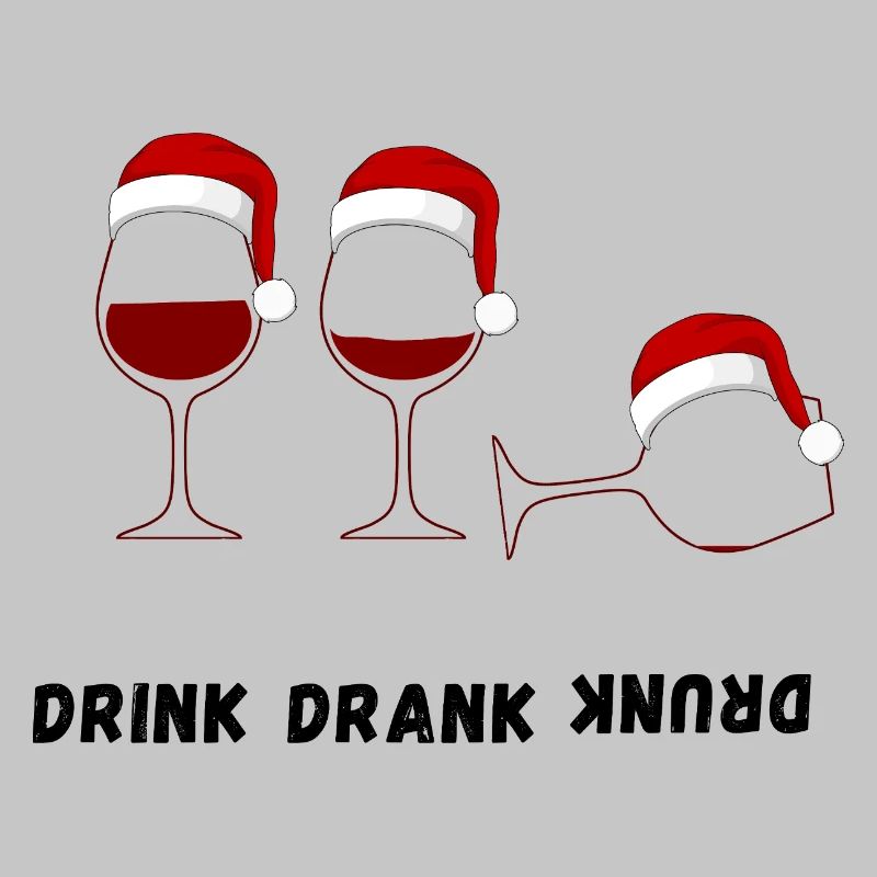 Drink Drank Drunk - Style pull de Noël laid