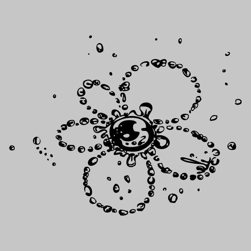 Water splash, Blume aus Wassertropfen
