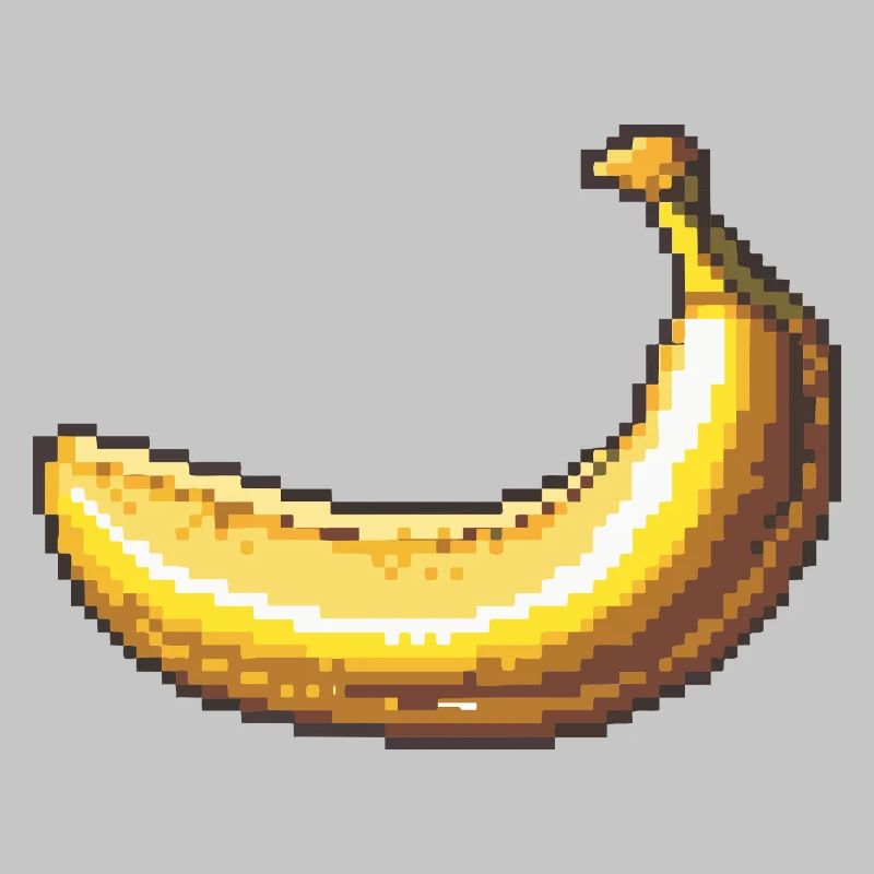 Pixelbanane Retro Pixelkunst