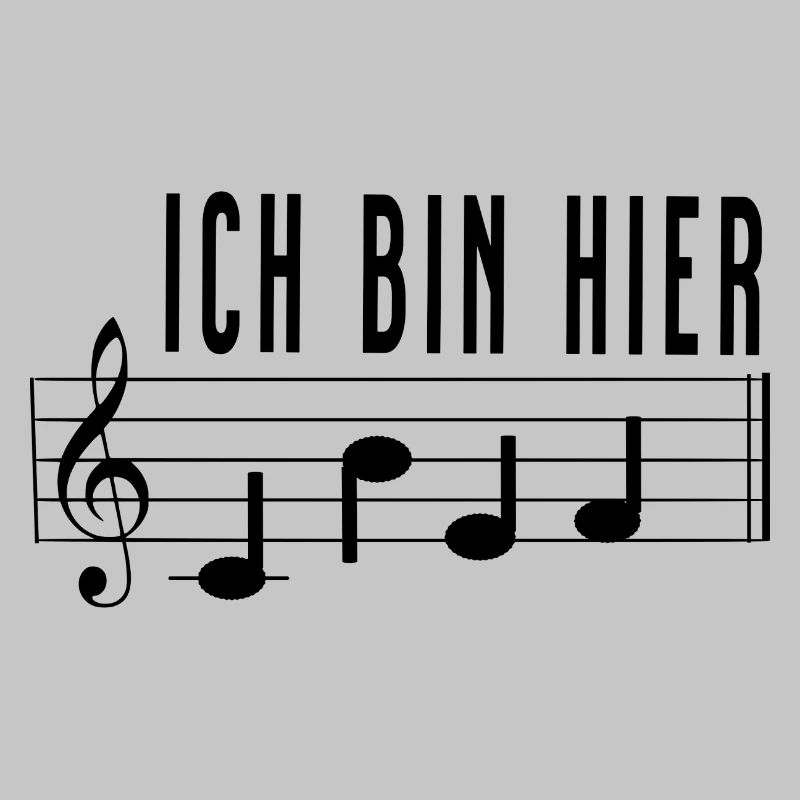 Ich bin hier Chef Notenschrift Chorleiter Dirigent
