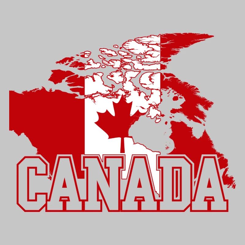 Canada Maple Flag Globe Tee
