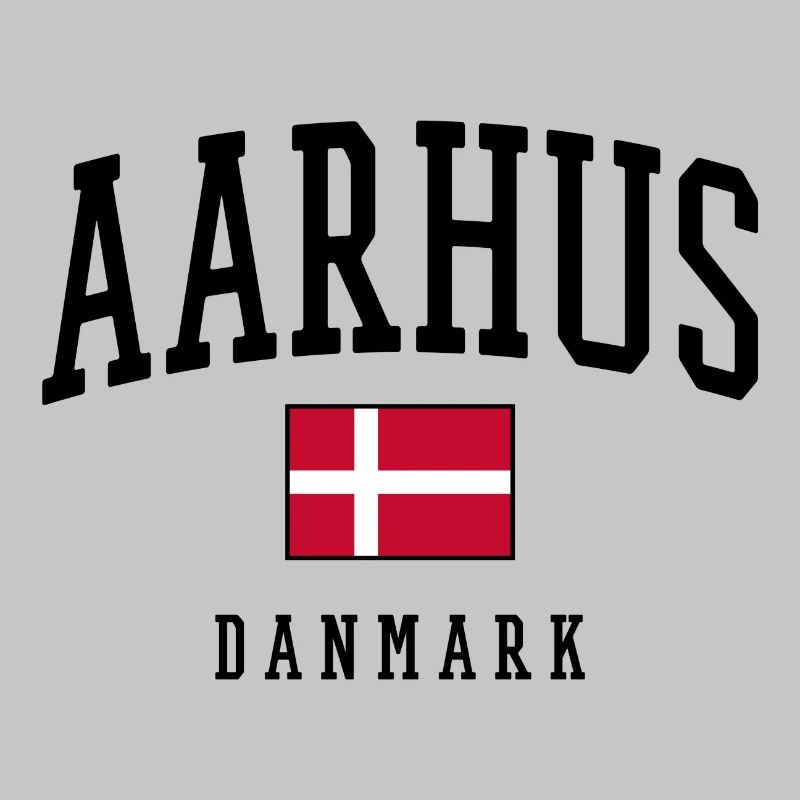 AARHUS DANMARK – Conception du drapeau du Danemark